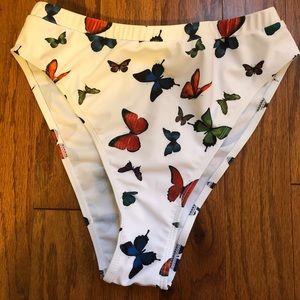 Butterfly High Waisted Bikini Bottoms
